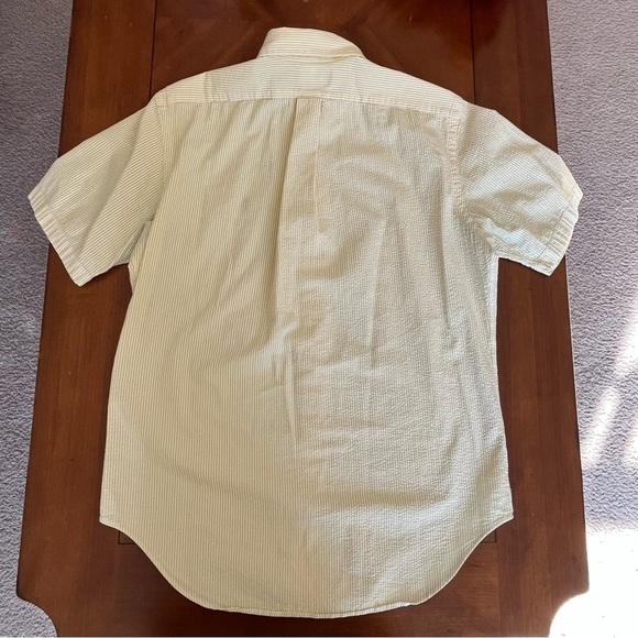 Ralph Lauren Men’s Classic Fit Button Down Seersucker Short Sleeve Size Medium - Picture 7 of 7